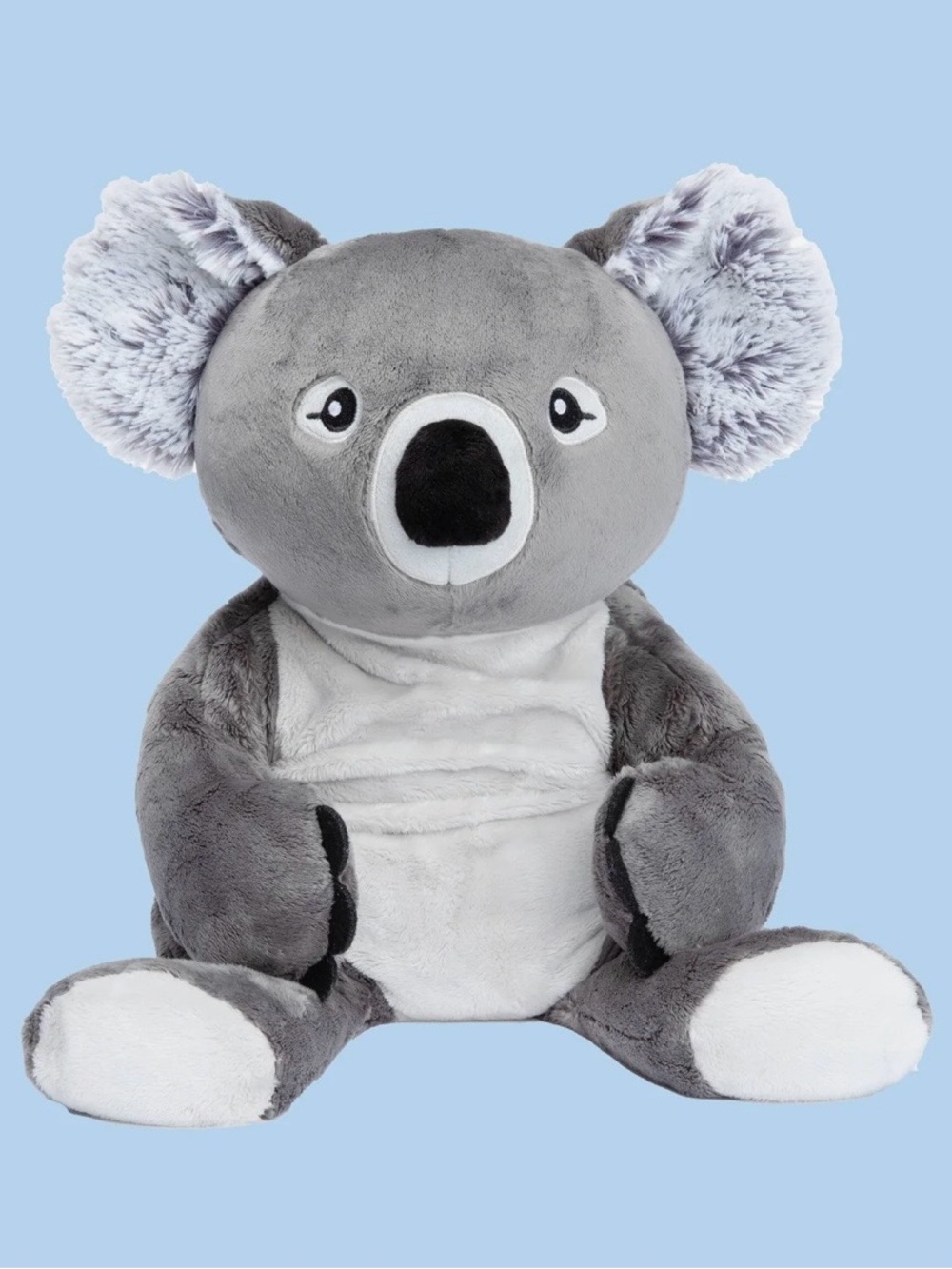 Hugimals World Weighted Plush Grey Koala Stuffed Animal - Soft Kids Cuddle Toy